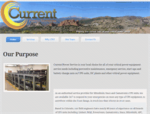 Tablet Screenshot of currentpowerservices.com
